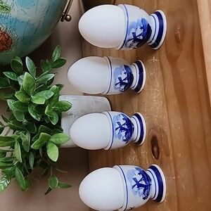 Vintage Delft  Ceramic Egg Cups
